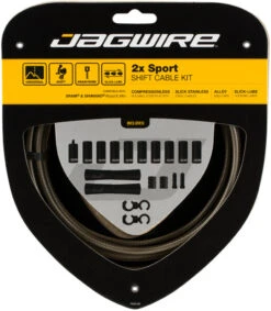 JAGWIRE 2X Sport Schaltzugset -Hochleistungsfahrrad 319255